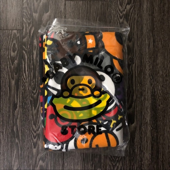 BNWT BAPE Bathing Ape Baby Milo Large Safari Circular Multicolor Towel - Picture 3 of 3